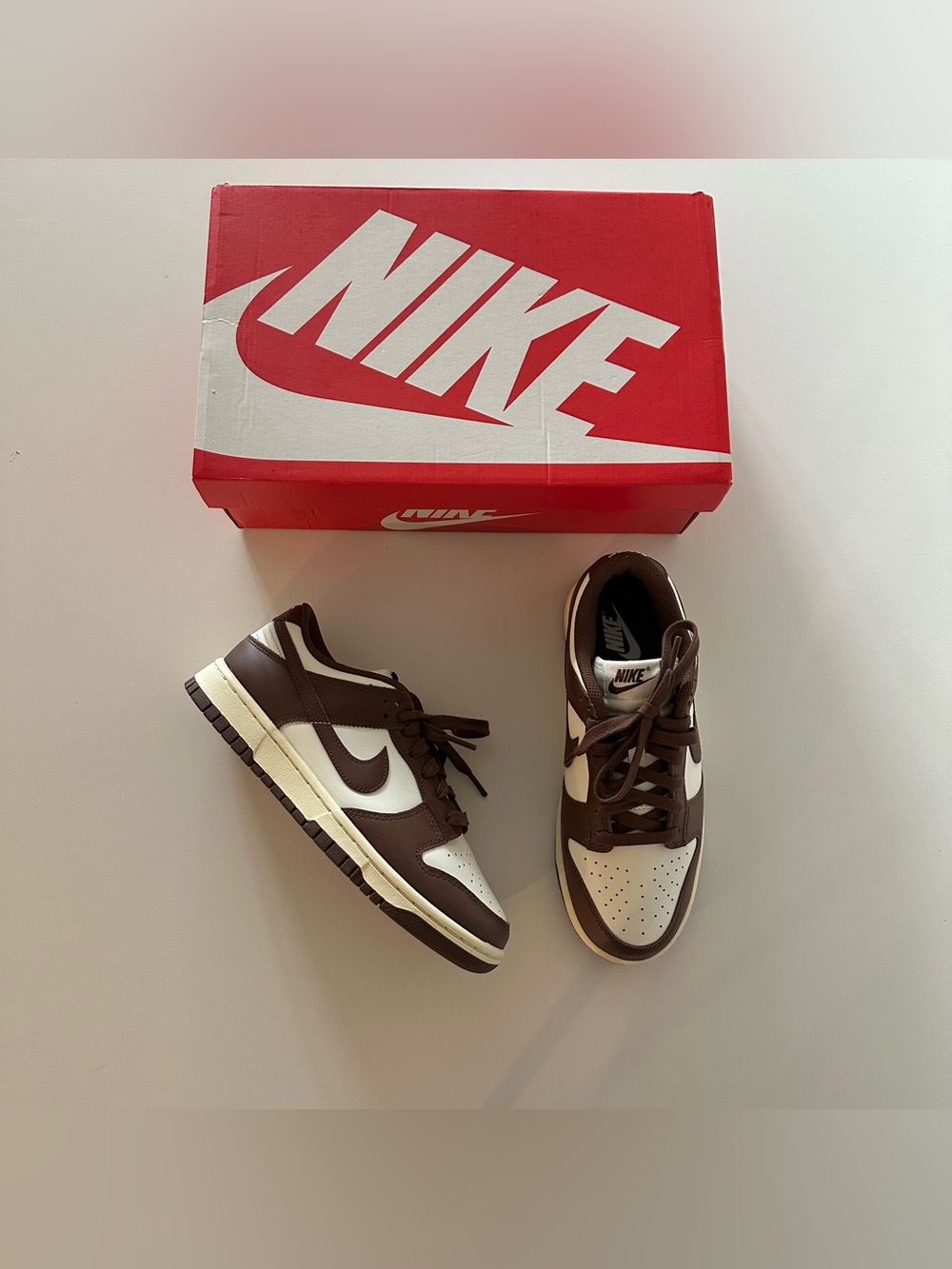 NEW Nike Dunk Low Brown Sail Cacao Wow Coconut Milk 8 DD1503-124
Tried on but n